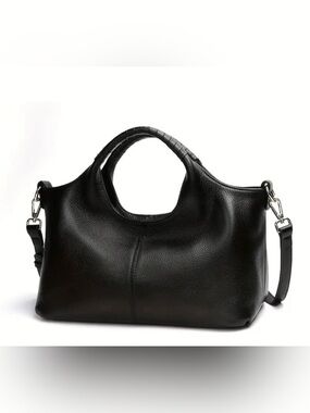 Iswee Womens Genuine Leather Handbags crossbody Bag Shoulder Top Handle Satchel